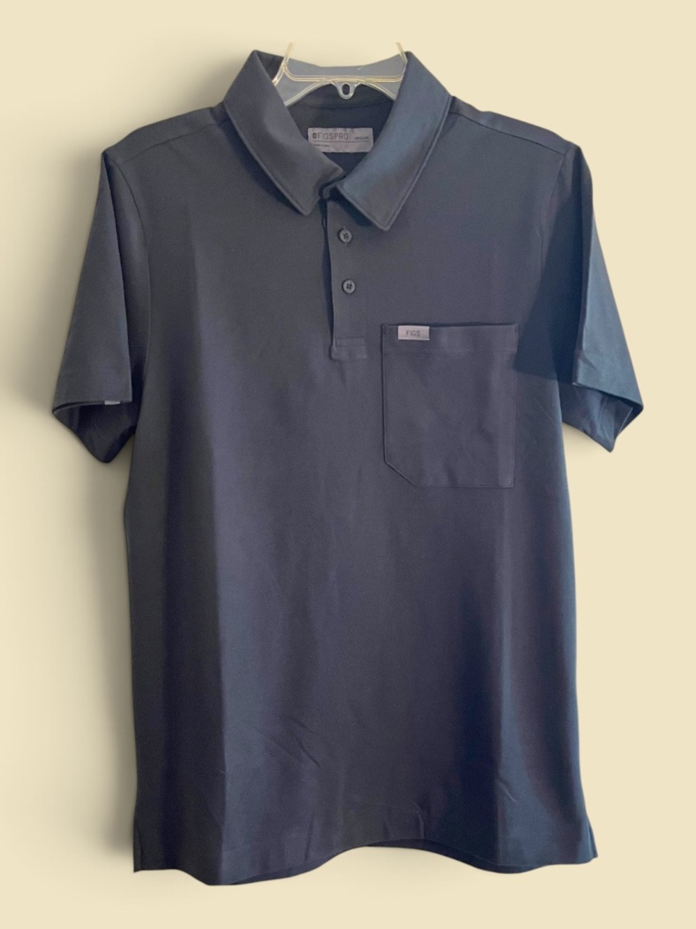 Figs Brand New FigsPro MENS Black Polo Shirt Size Medium